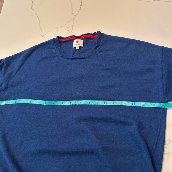 Sundry Navy Cashmere Top - Picture 5 of 5